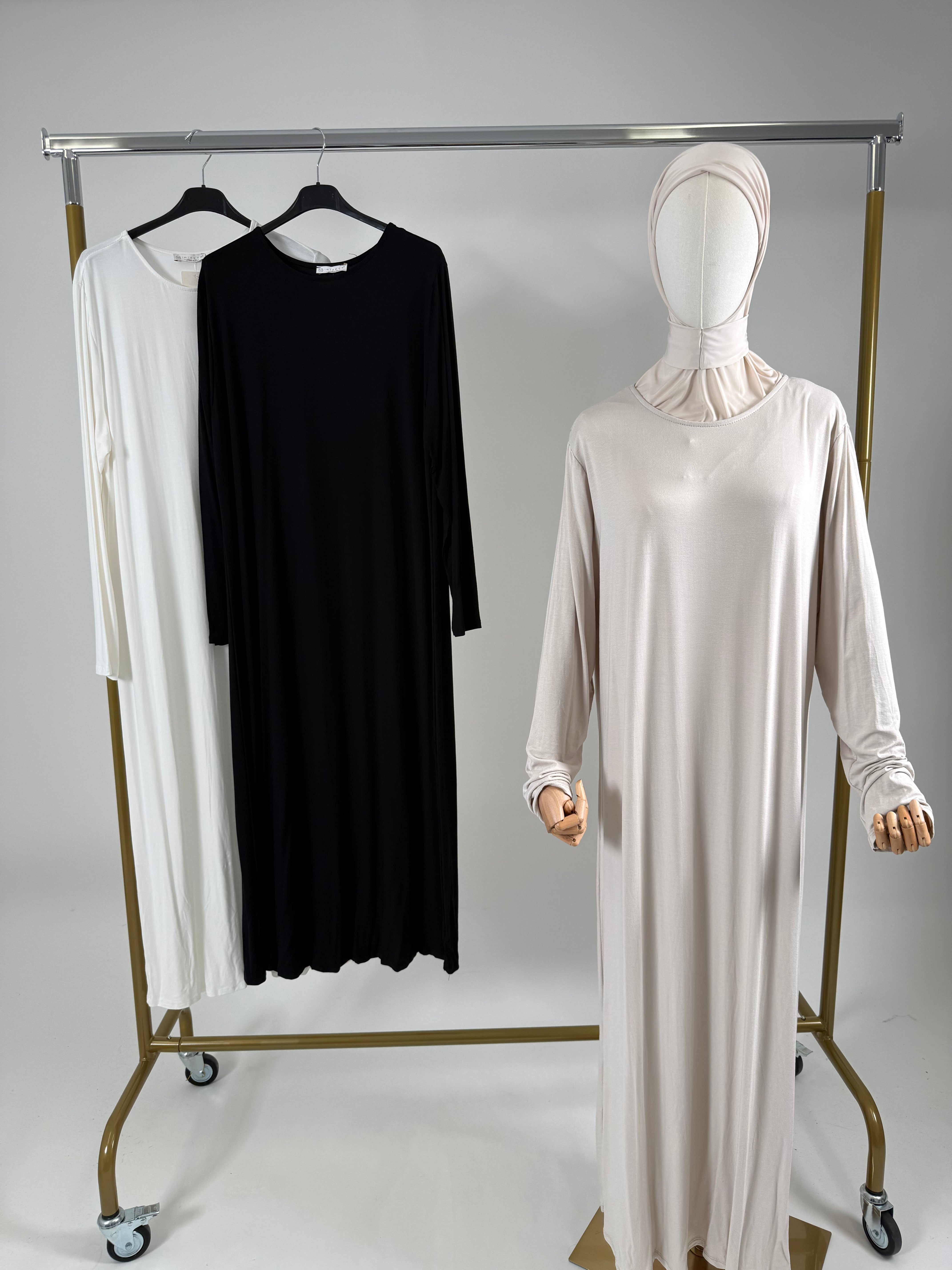 Langarm Unterkleid aus Viskose